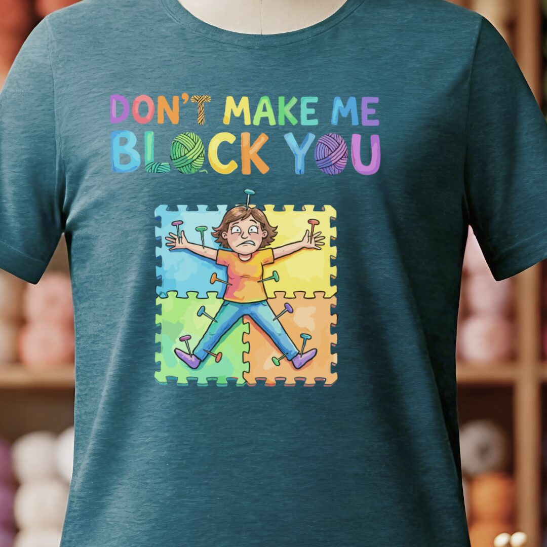 Don't Make Me Block You T-Shirt Teal Blue t-shirt