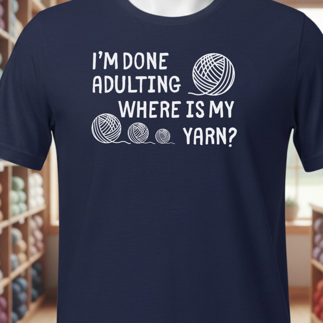 Done Adulting T-Shirt Navy t-shirt