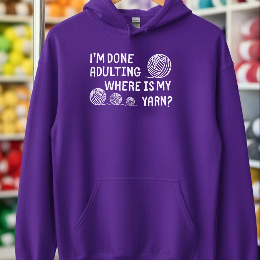 Done Adulting Hoodie Purple t-shirt
