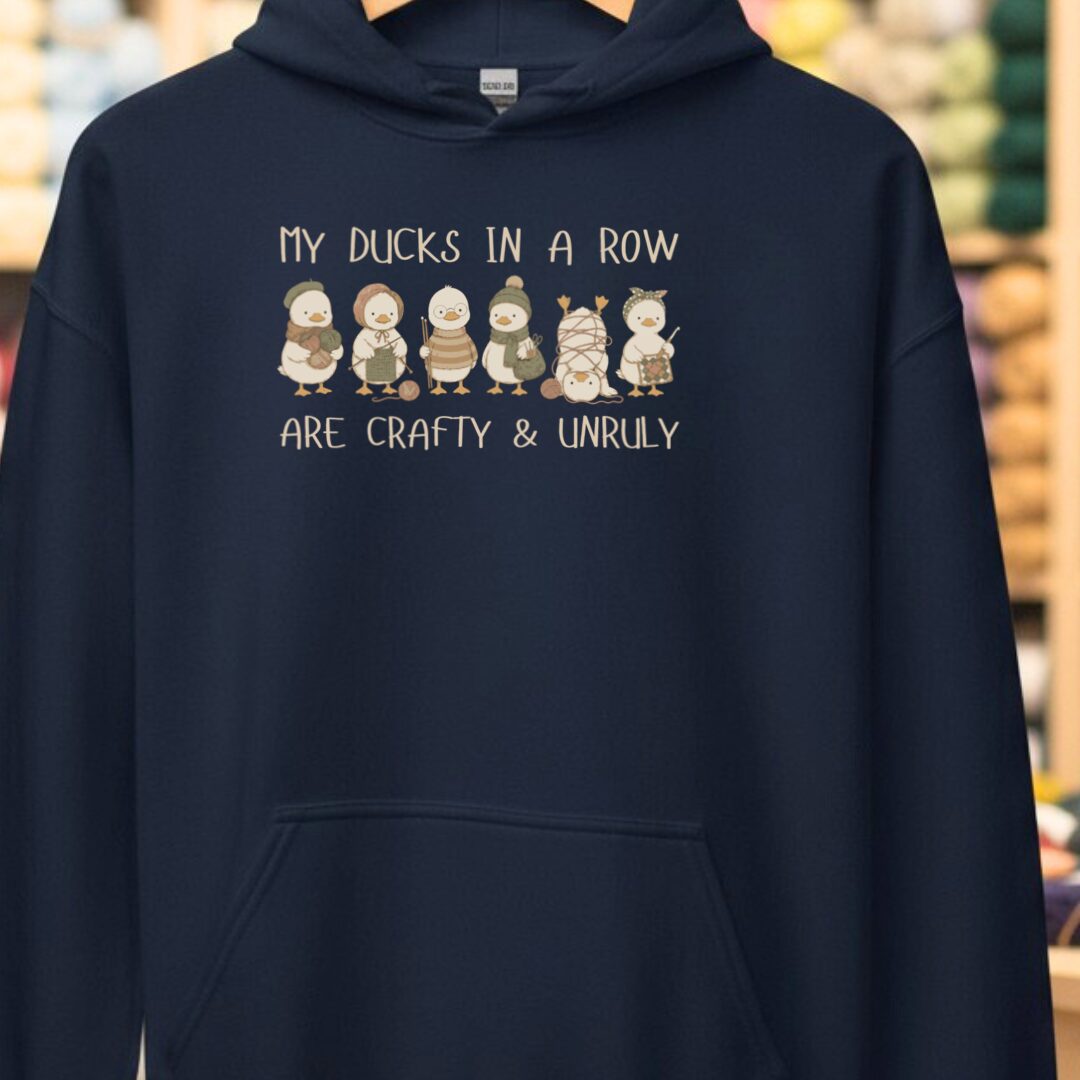 Ducks In A Row Navy Hoodie.jpg