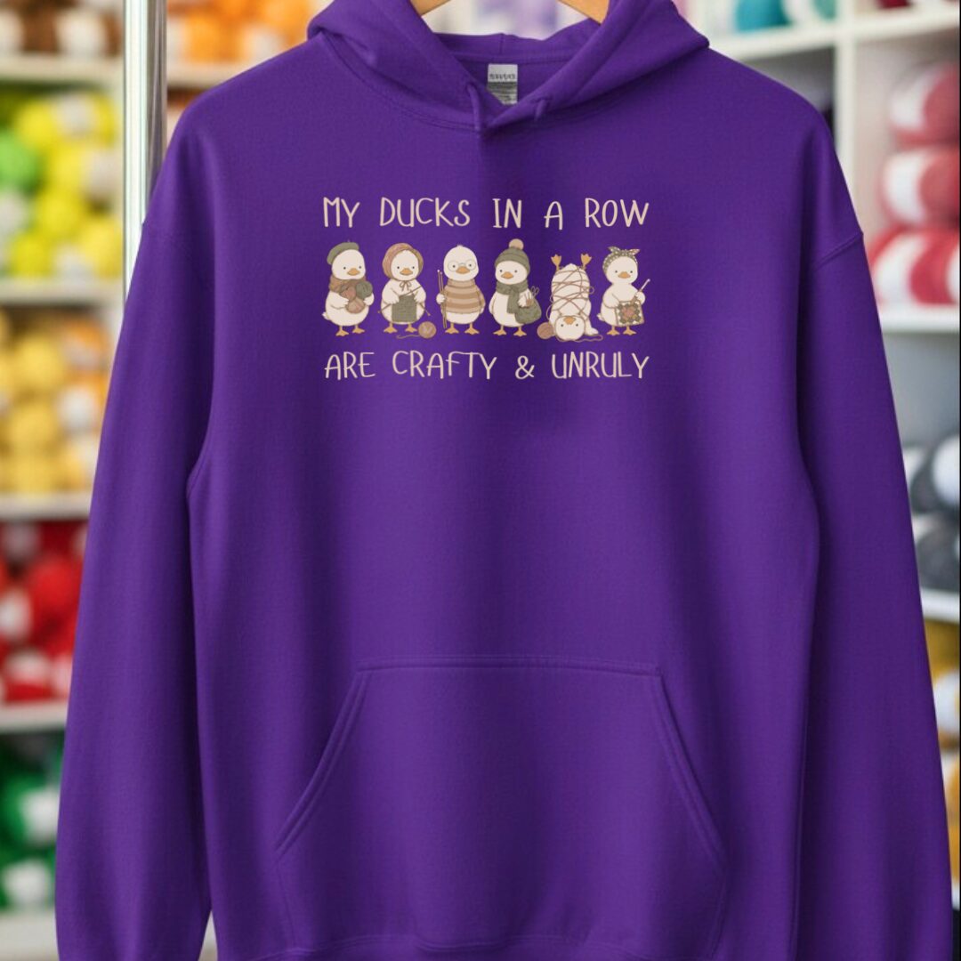 Ducks In A Row Purple Hoodie.jpg