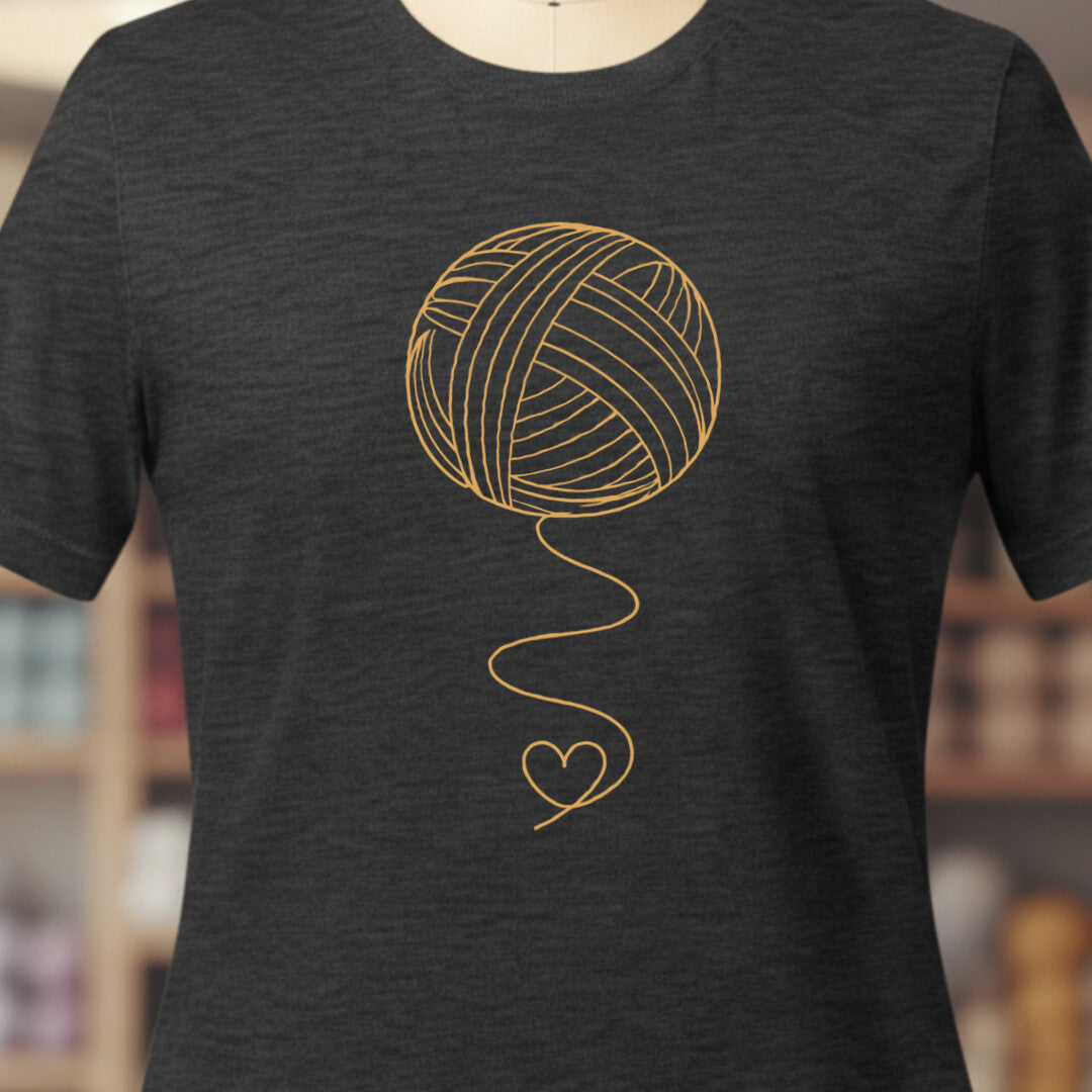 Elegant Yarn Dark Grey T-Shirt.jpg