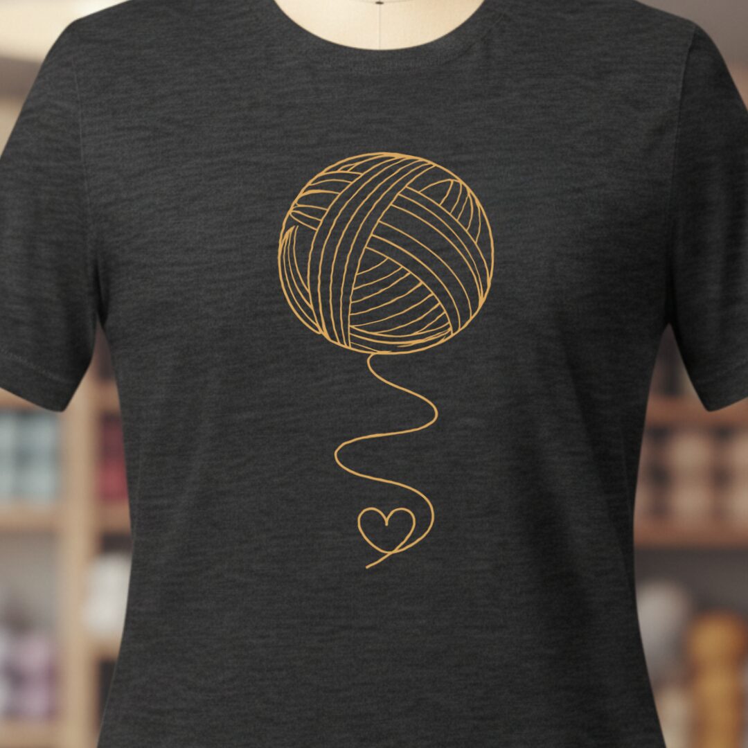 Elegant Yarn T-Shirt Dark Grey t-shirt