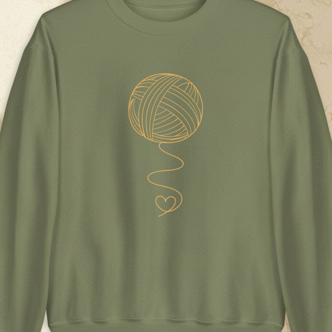 Elegant Yarn Military Green Sweatshirt.jpg