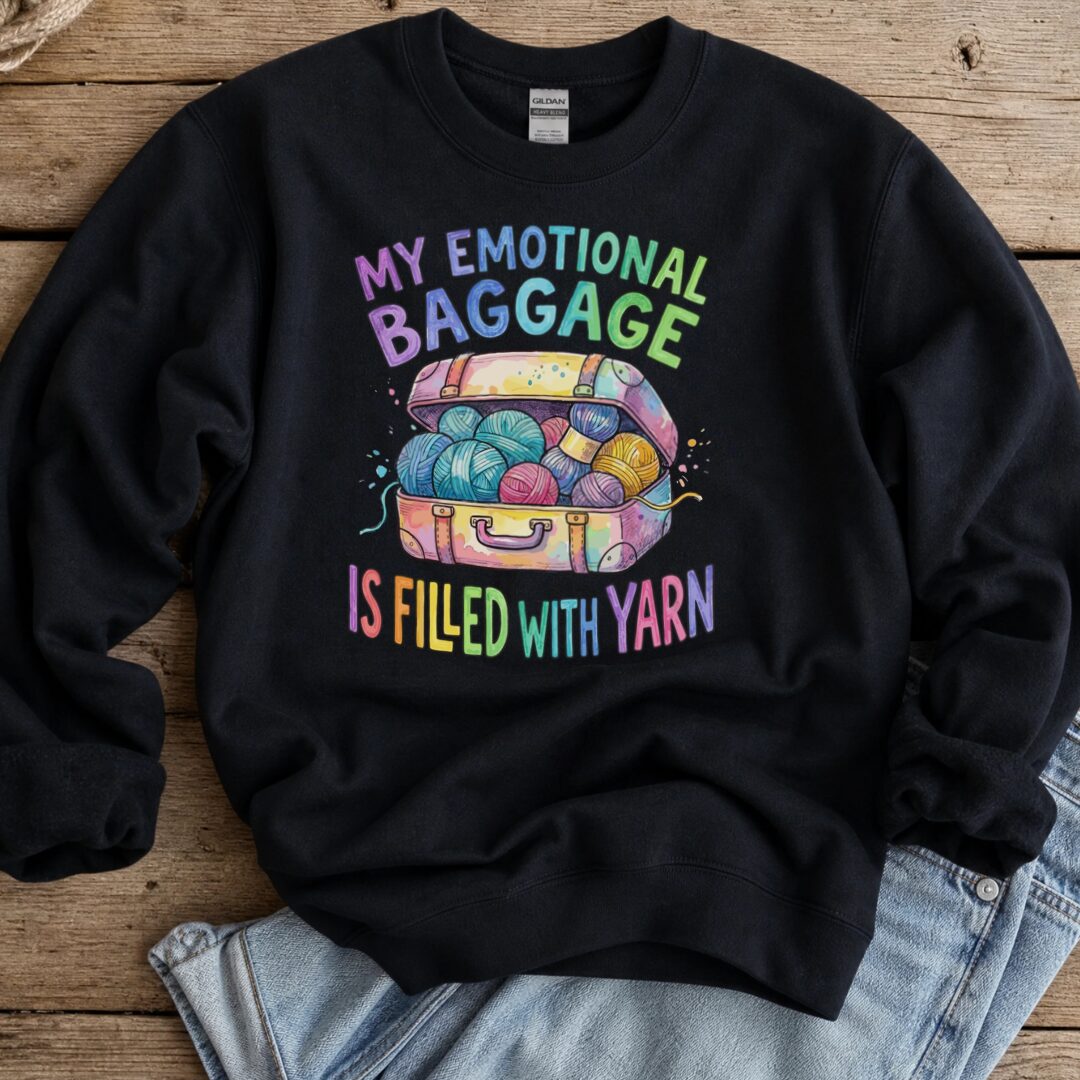 Emotional Baggage Sweatshirt Black t-shirt