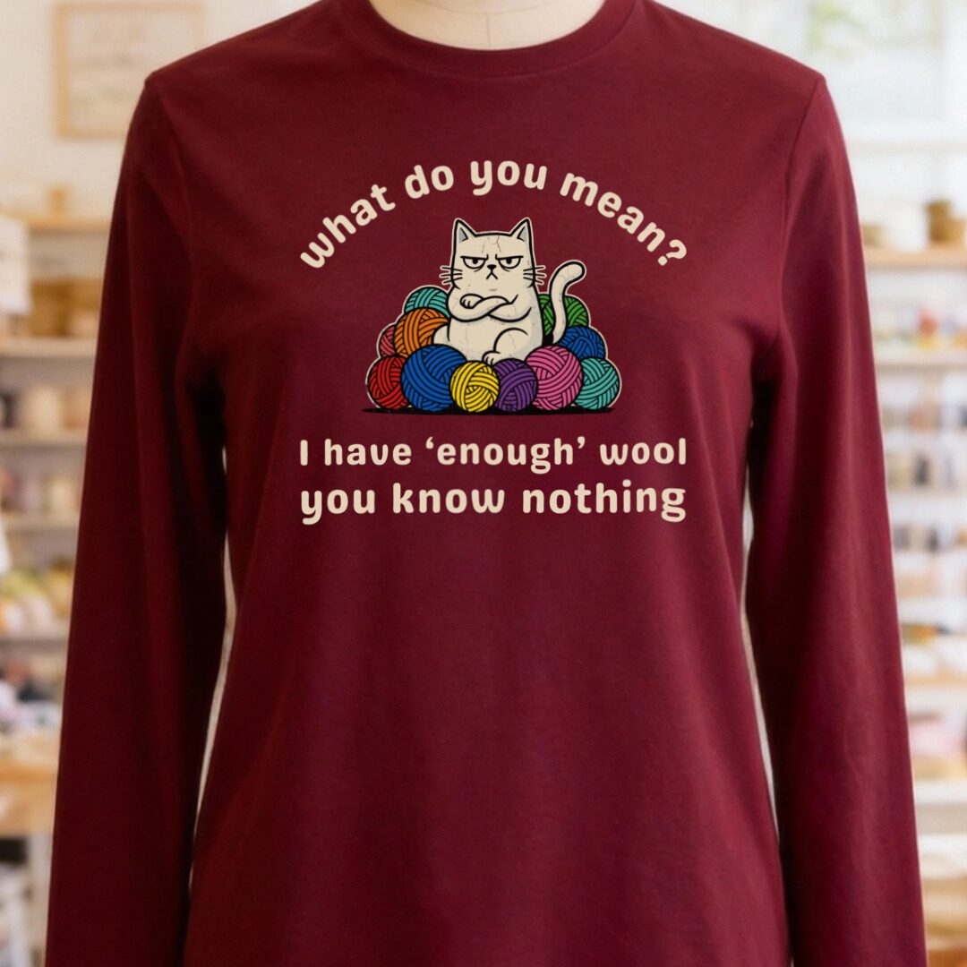 Enough Wool Maroon Long Sleeve Tee.jpg