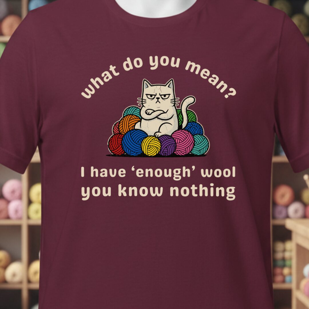 Enough Wool Maroon T-Shirt.jpg