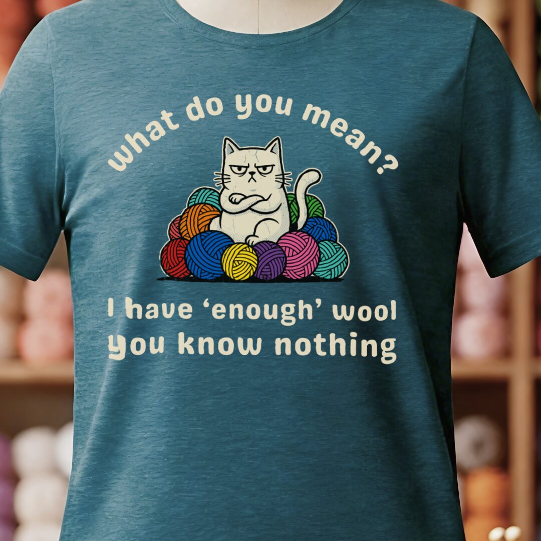 Enough Wool Teal Blue T-Shirt.jpg