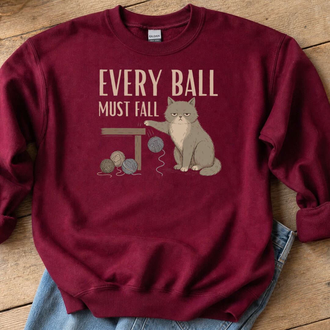 Every Ball Maroon Sweatshirt.jpg