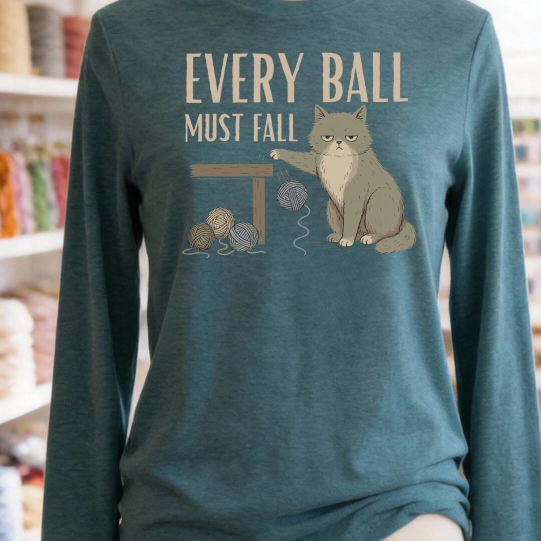 Every Ball Teal Blue Long Sleeve Tee.jpg