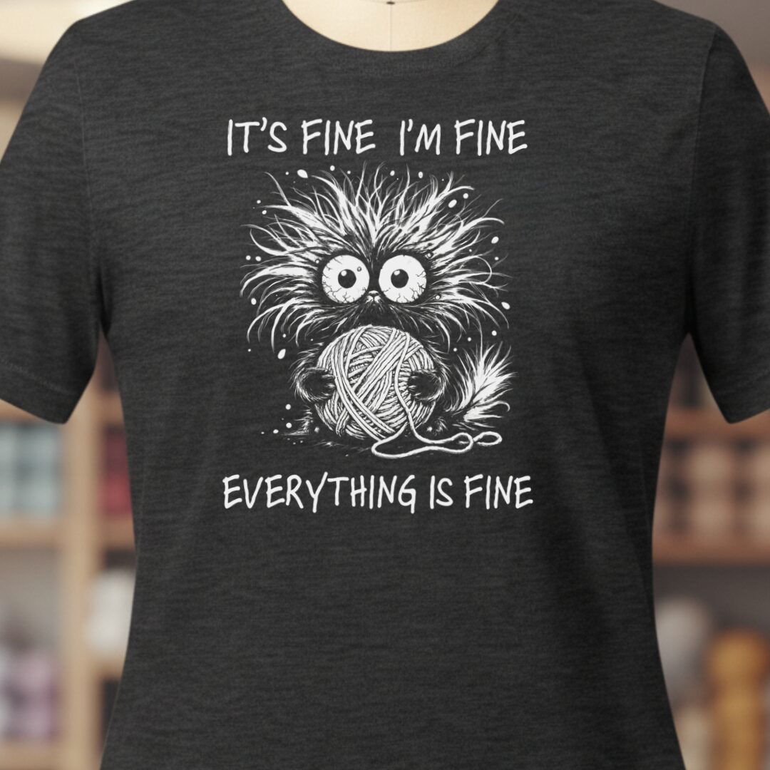 Everything Is Fine T-Shirt Dark Grey t-shirt