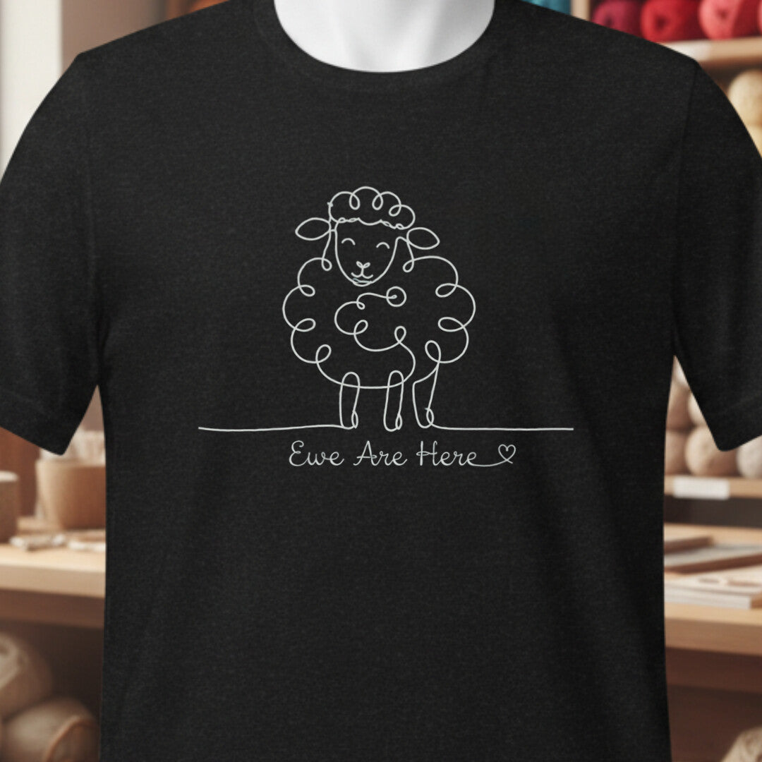Ewe Are Here Black T-Shirt.jpg