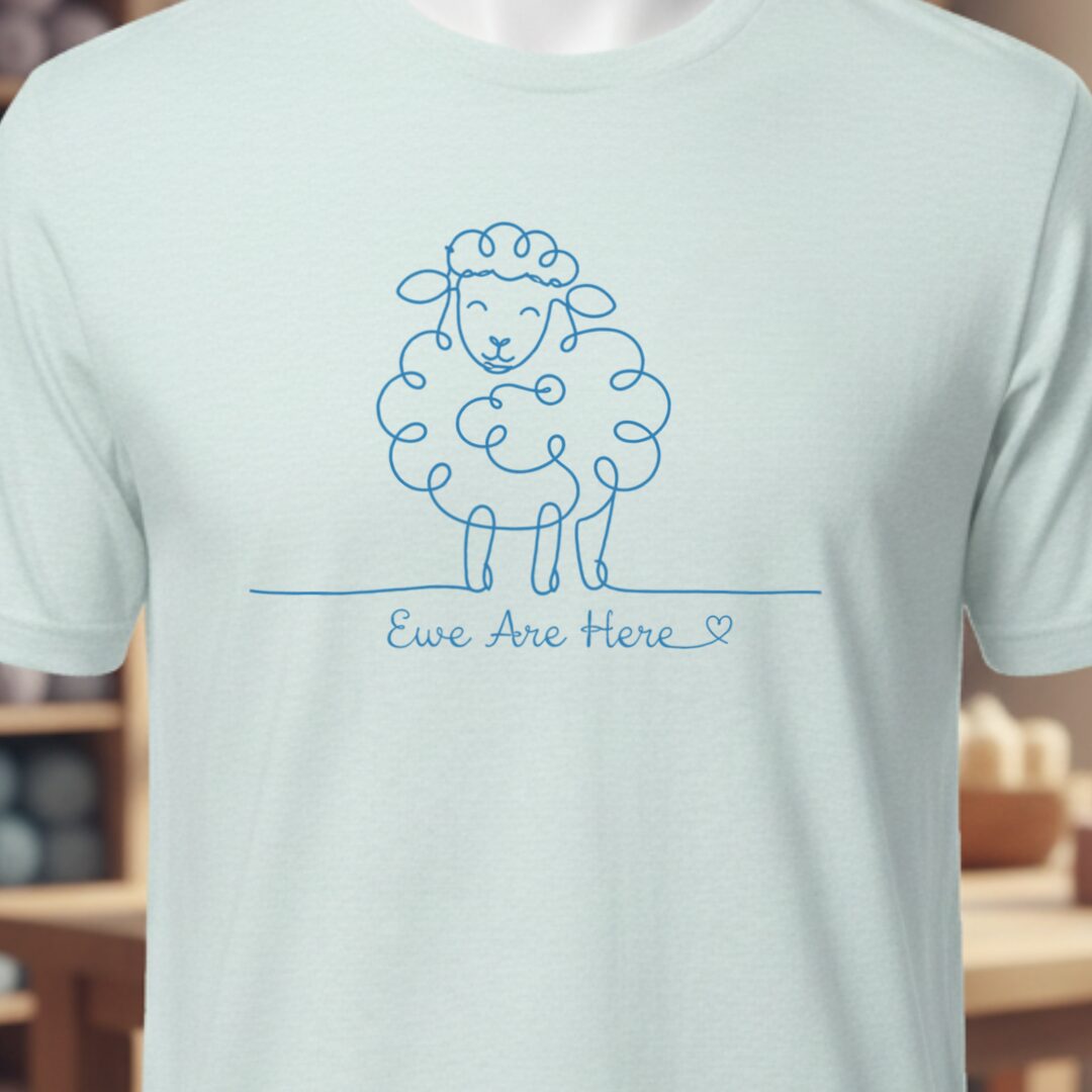 Ewe Are Here T-Shirt Ice Blue t-shirt