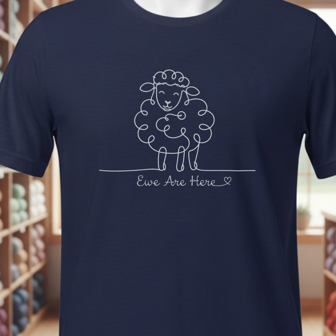 Ewe Are Here T-Shirt Navy t-shirt
