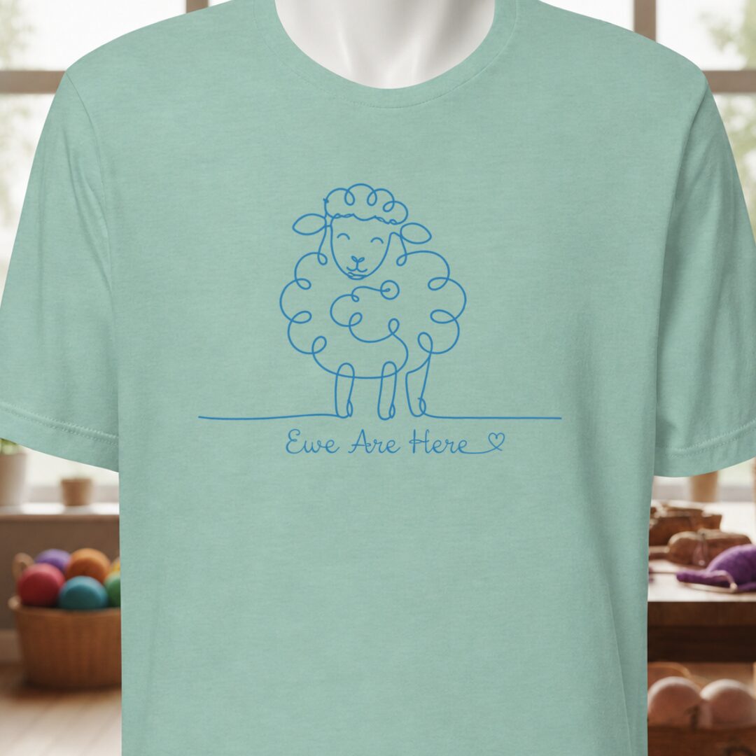 Ewe Are Here T-Shirt Sea Breeze t-shirt