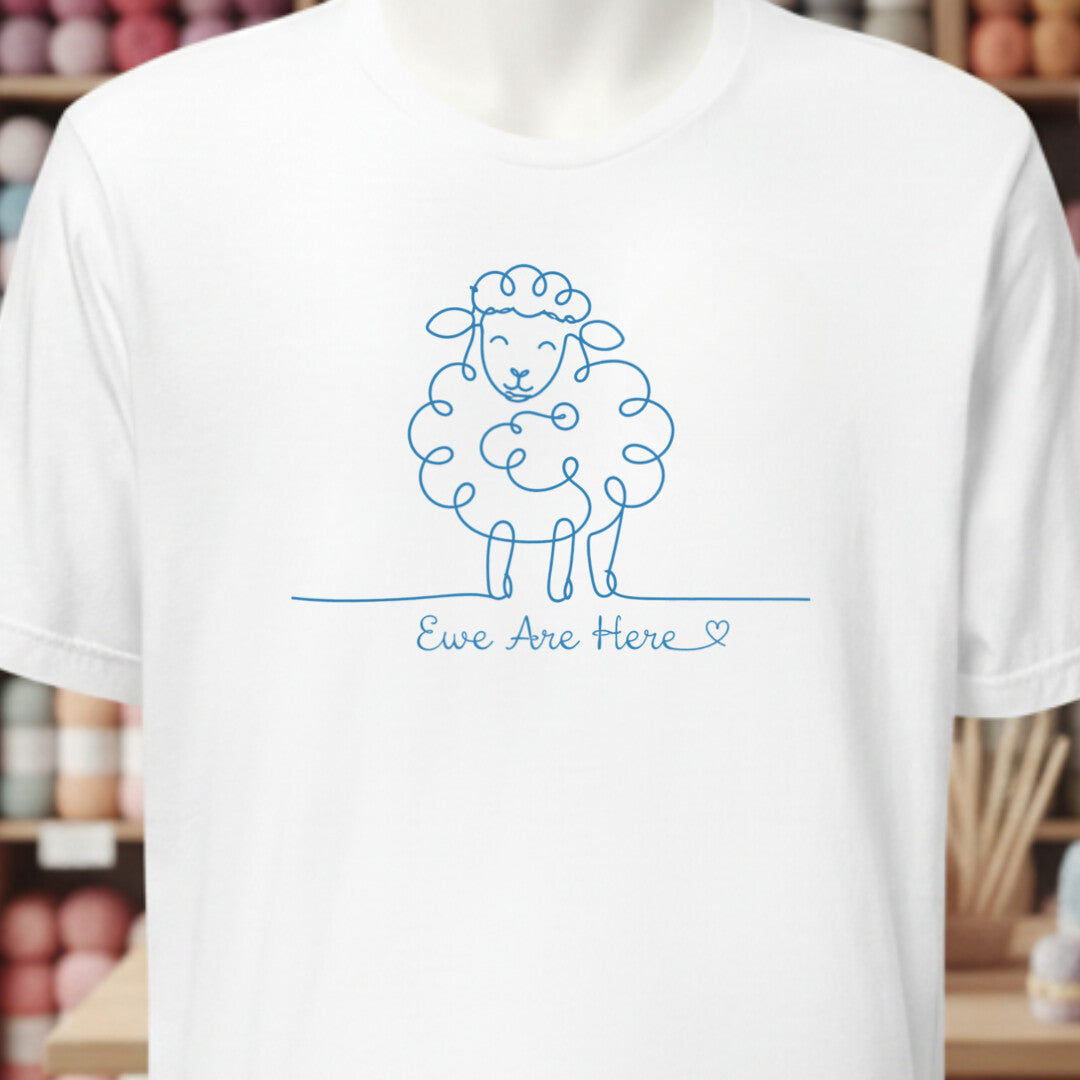 Ewe Are Here White T-Shirt.jpg