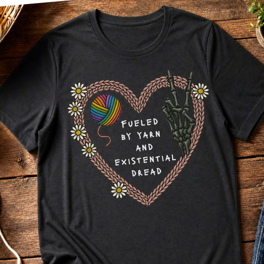 Existential Yarn T-Shirt Black t-shirt