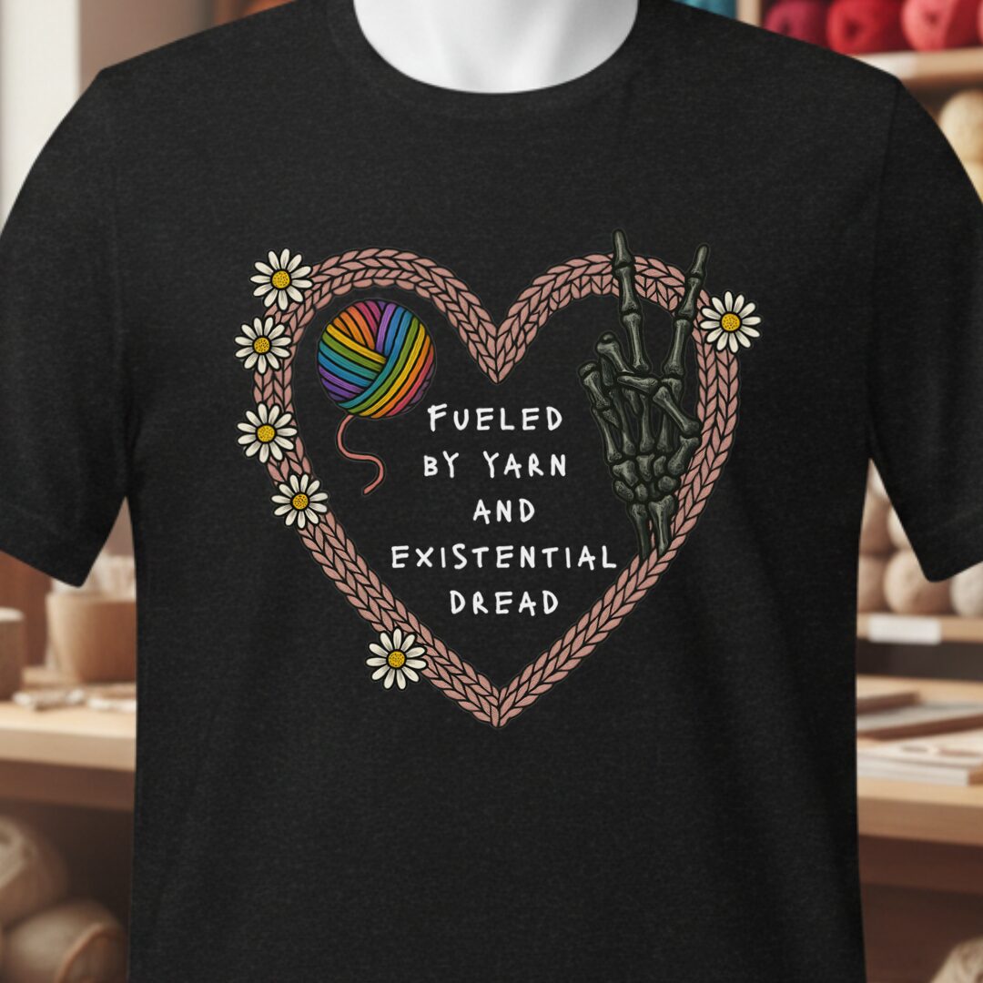 Existential Yarn T-Shirt Black t-shirt