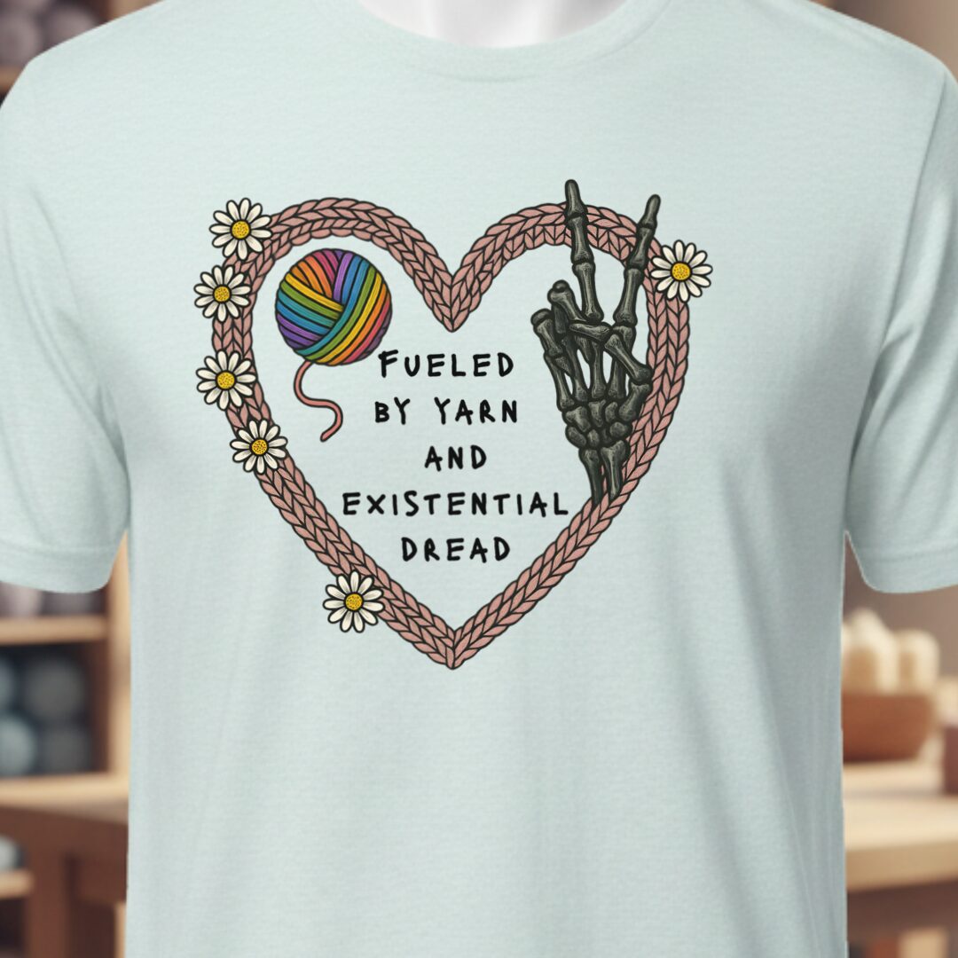 Existential Yarn T-Shirt Ice Blue t-shirt