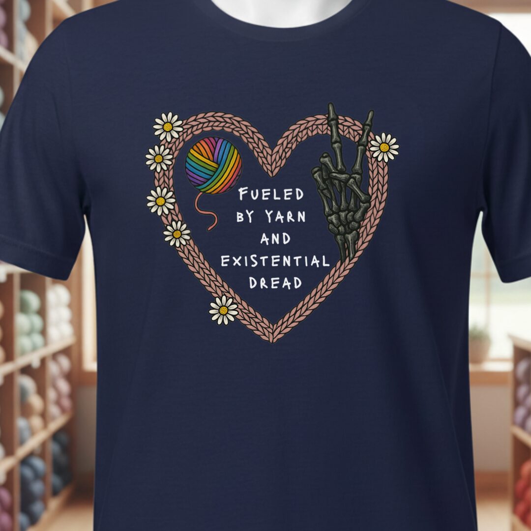 Existential Yarn T-Shirt Navy t-shirt