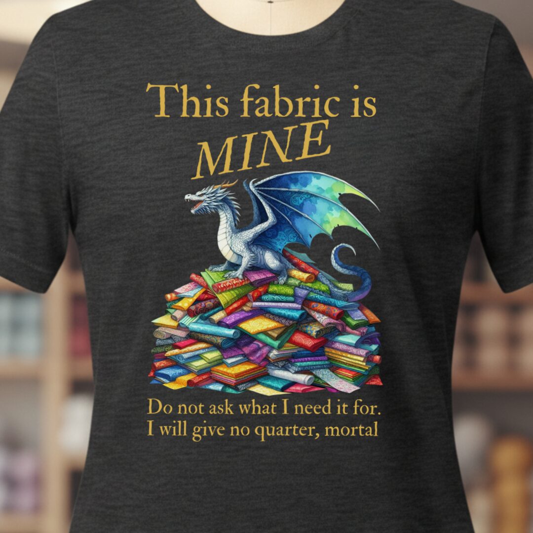 Fabric Dragon Hoarder T-Shirt Dark Grey t-shirt