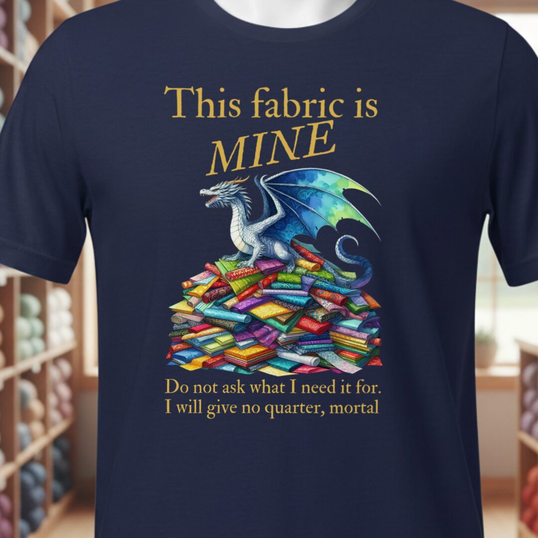 Fabric Dragon Hoarder T-Shirt Navy t-shirt