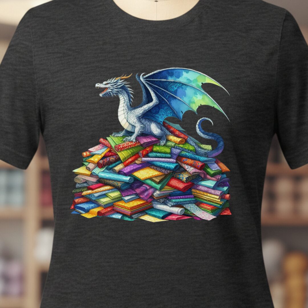 Fabric Hoarder Dragon T-Shirt Dark Grey t-shirt