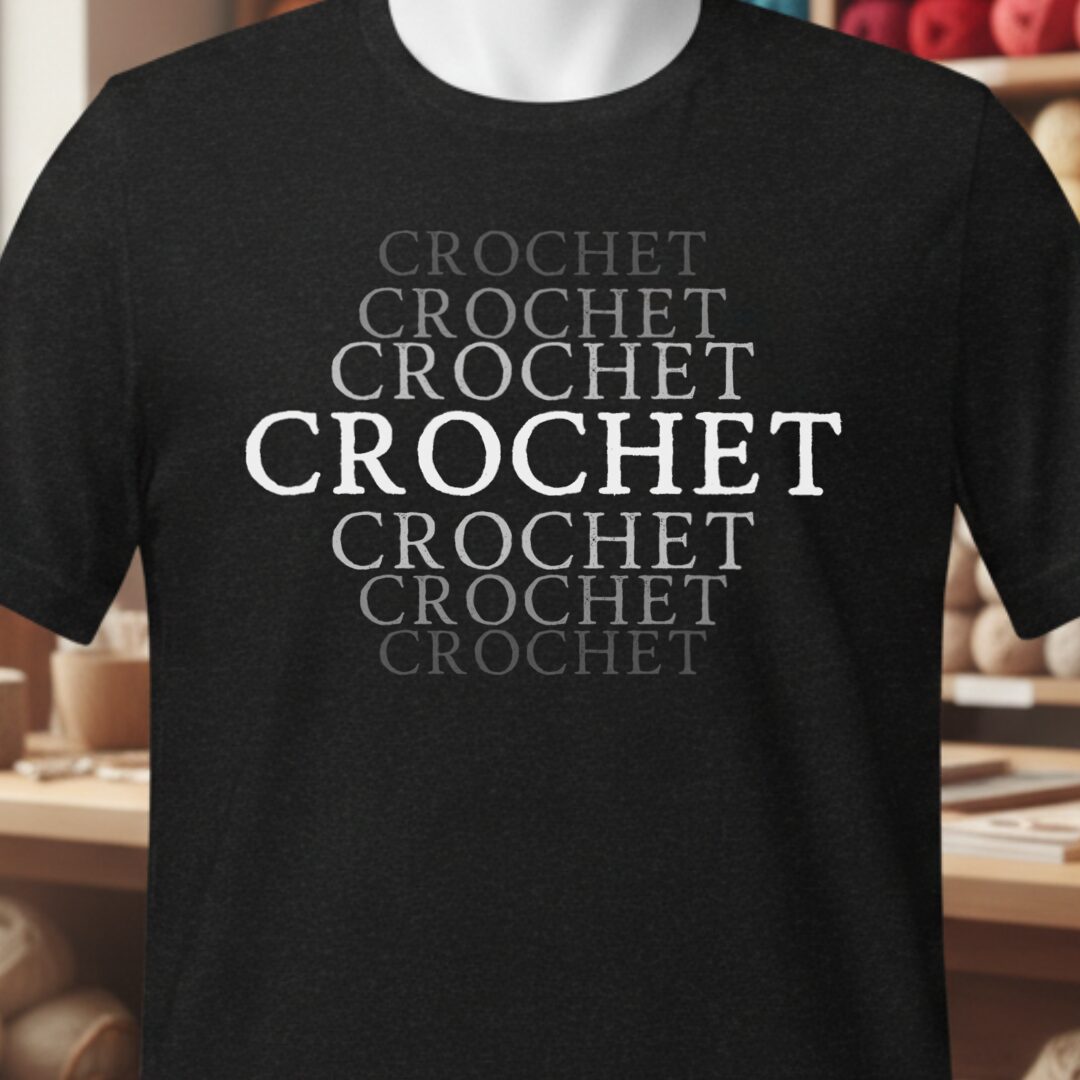 Fading Crochet T-Shirt Black t-shirt