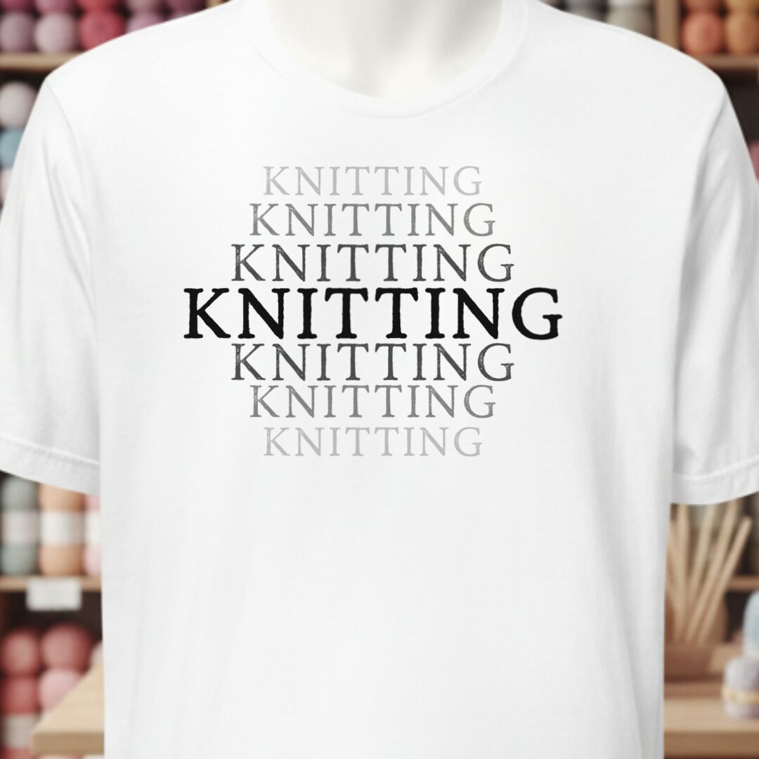 Fading Knitting T-Shirt White t-shirt