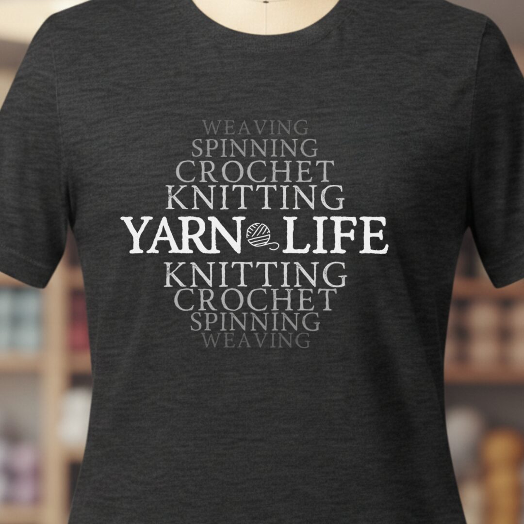 Fading Yarn Life T-Shirt Dark Grey t-shirt