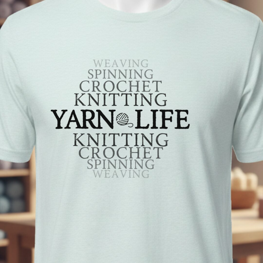 Fading Yarn Life T-Shirt Ice Blue t-shirt