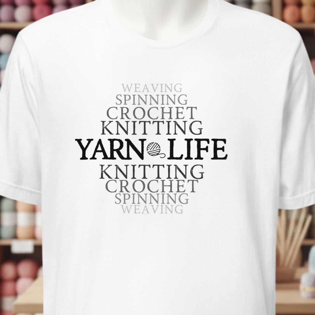 Fading Yarn Life T-Shirt White t-shirt