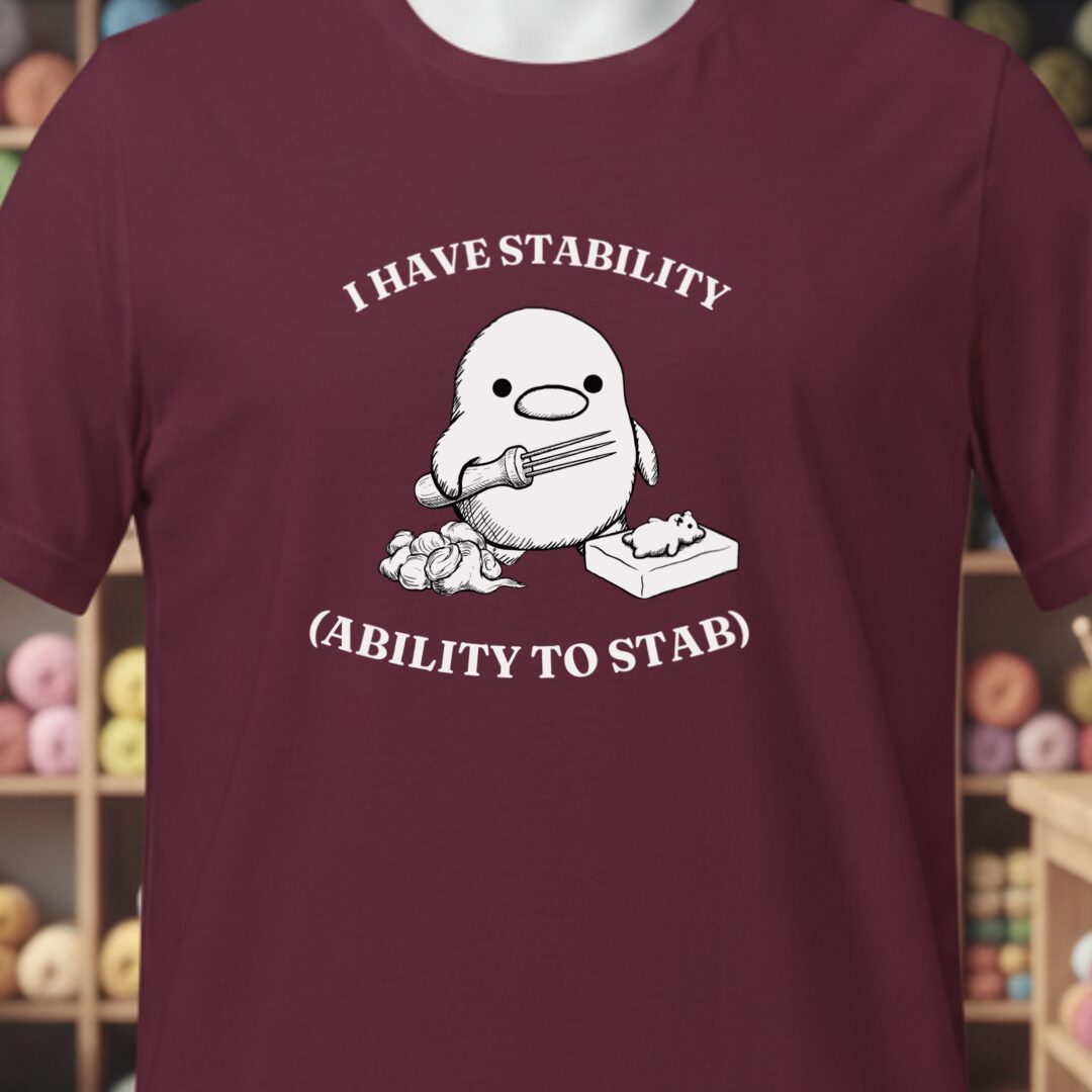 Felting Stability T-Shirt Maroon t-shirt