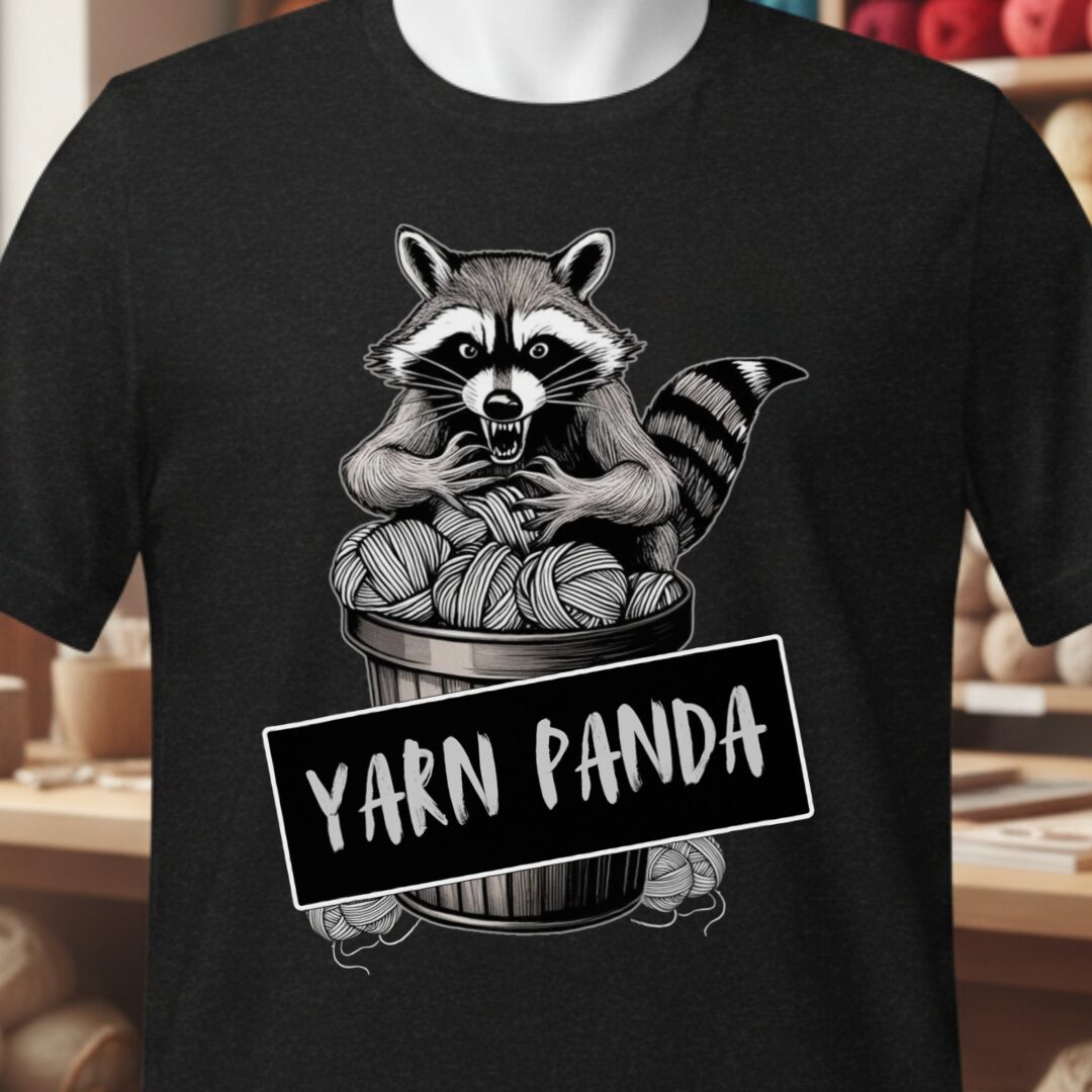 Feral Yarn Panda T-Shirt Black t-shirt