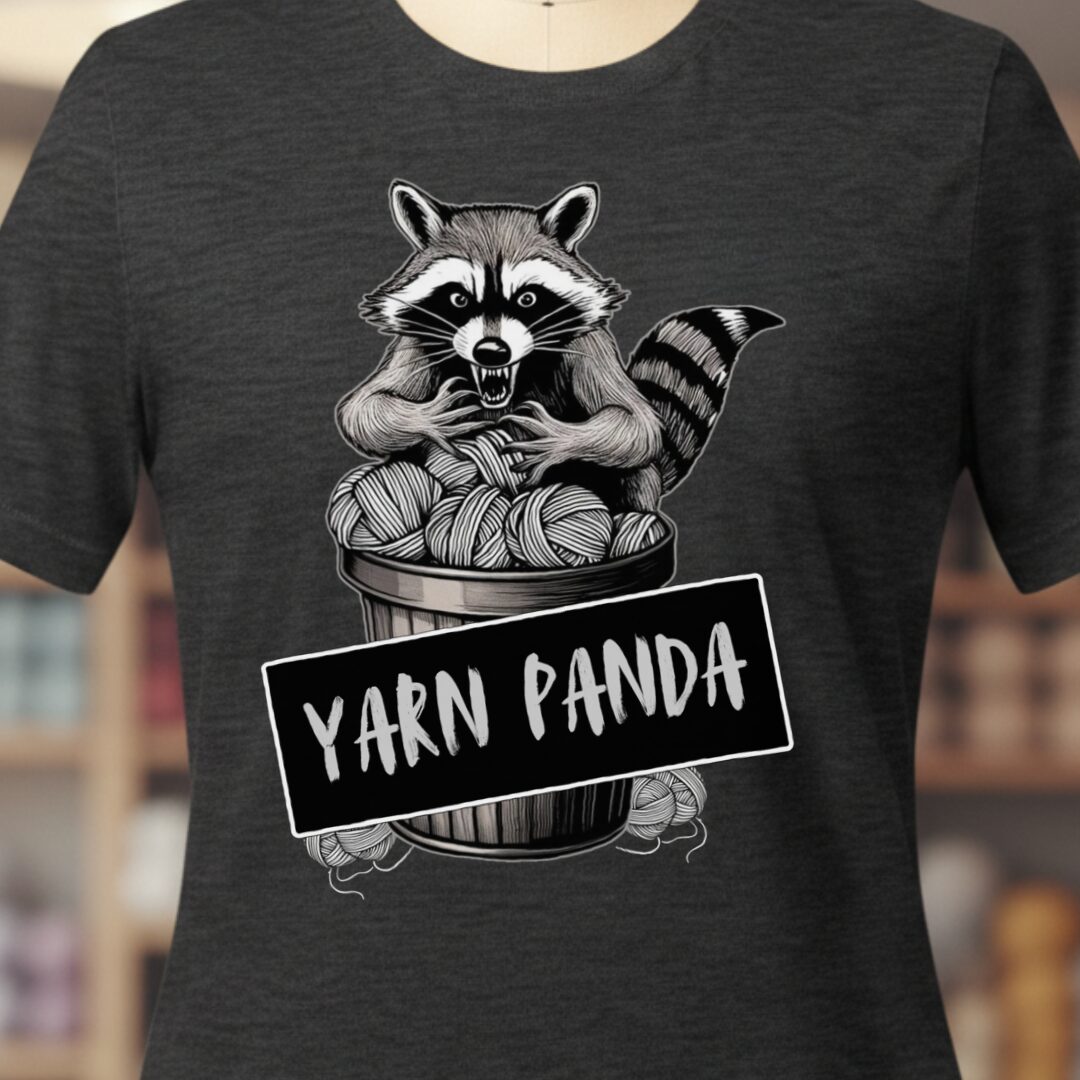 Feral Yarn Panda T-Shirt Dark Grey t-shirt