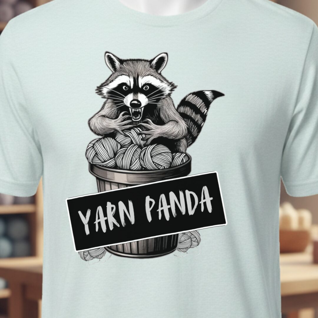 Feral Yarn Panda T-Shirt Ice Blue t-shirt