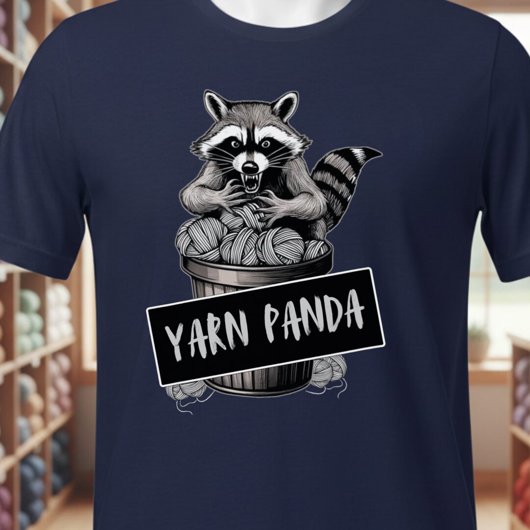 Feral Yarn Panda T-Shirt Navy t-shirt