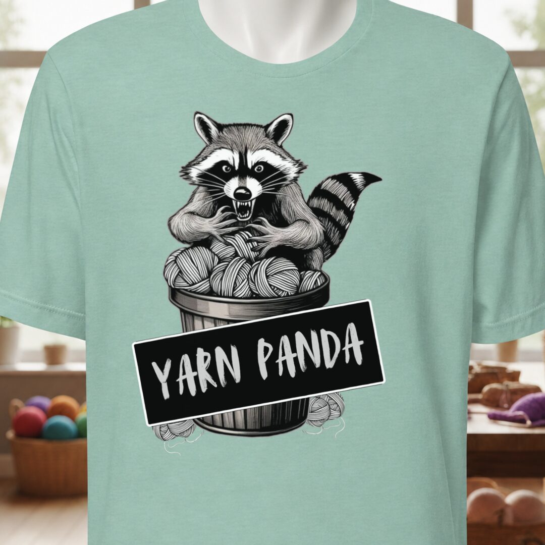 Feral Yarn Panda T-Shirt Sea Breeze t-shirt