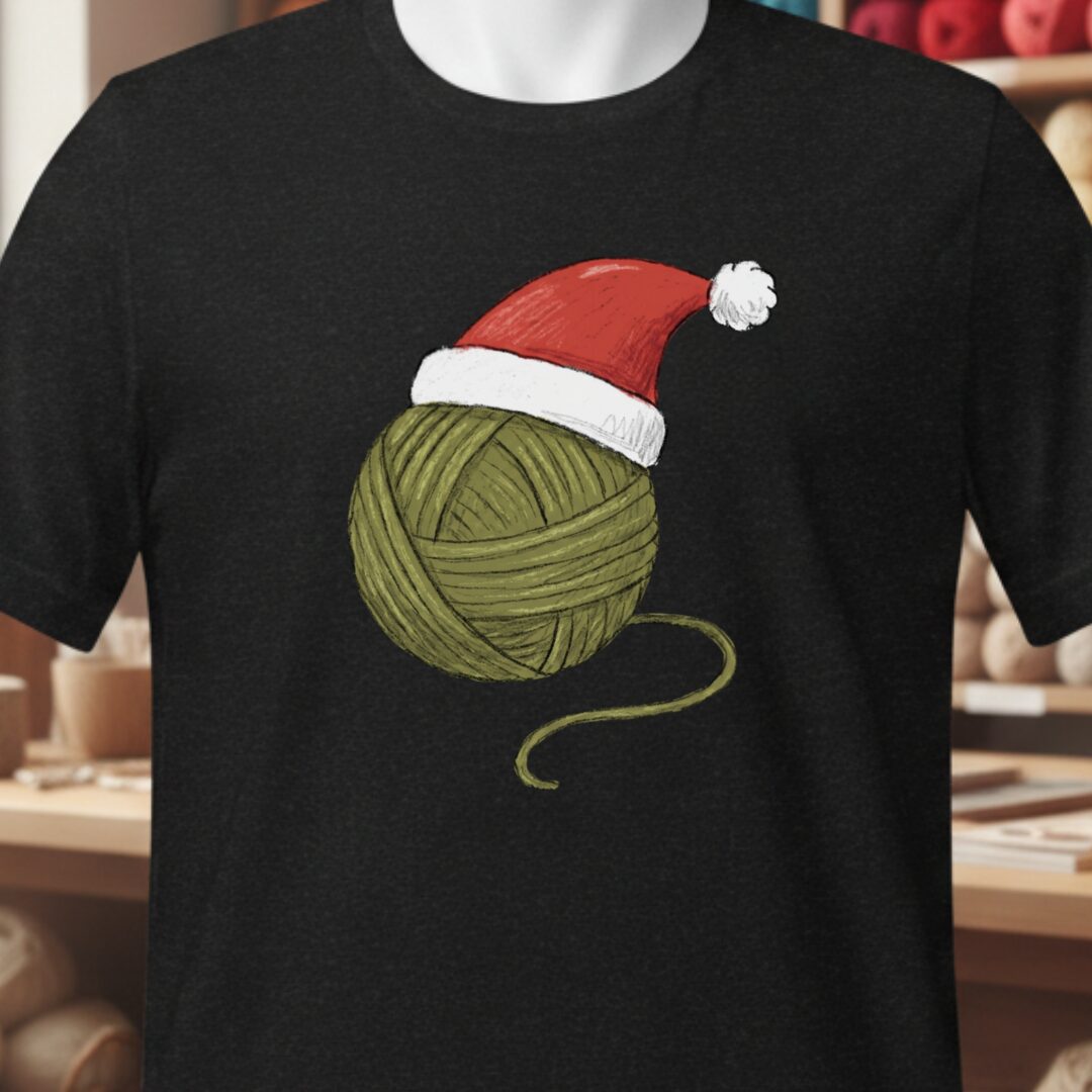 Festive Yarn T-Shirt Black t-shirt