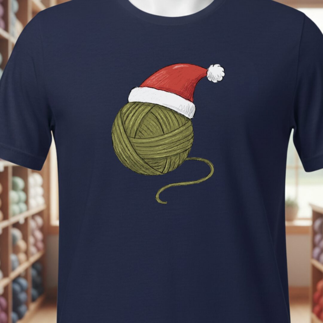 Festive Yarn T-Shirt Navy t-shirt