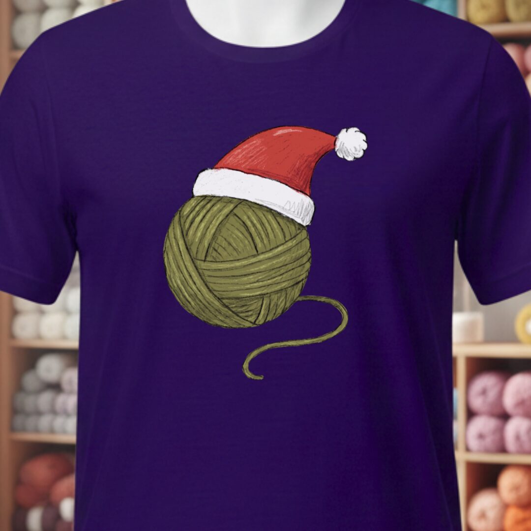 Festive Yarn T-Shirt Purple t-shirt