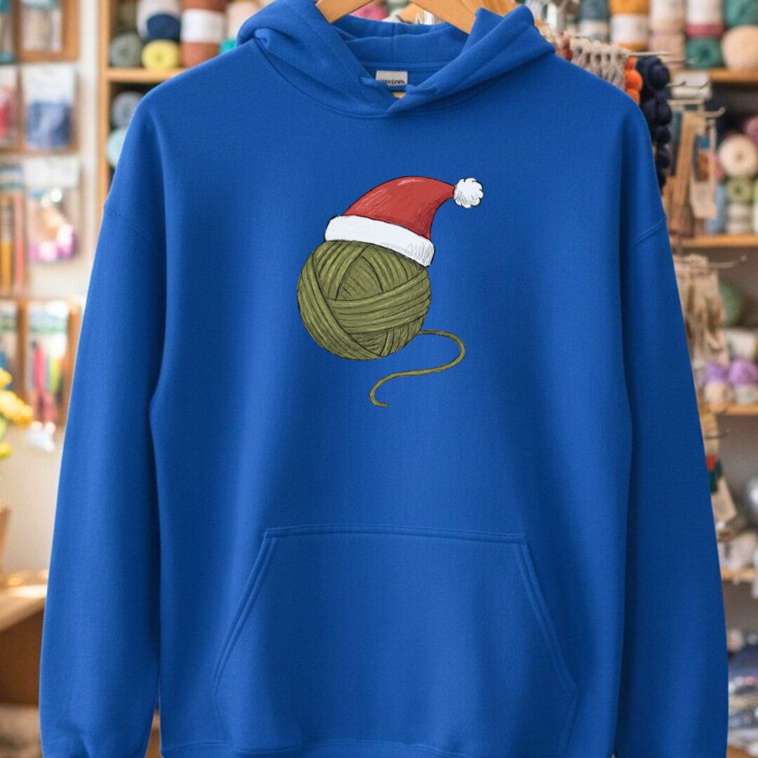 Festive Yarn Hoodie Royal t-shirt