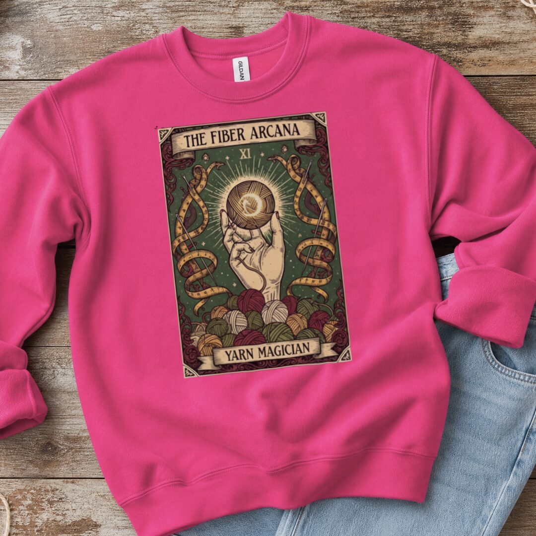 Fiber Arcana Sweatshirt Bright Pink t-shirt