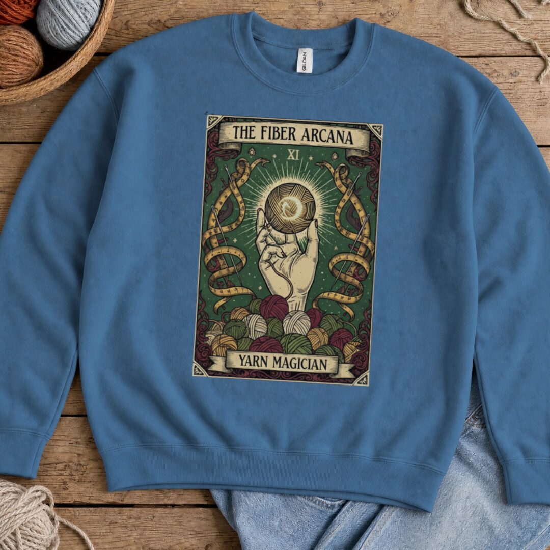 Fiber Arcana Sweatshirt Indigo Blue t-shirt