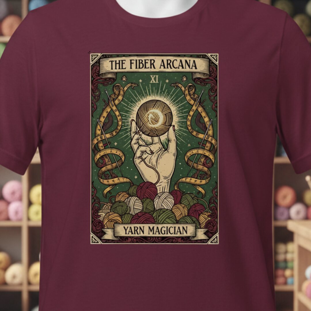 Fiber Arcana T-Shirt Maroon t-shirt