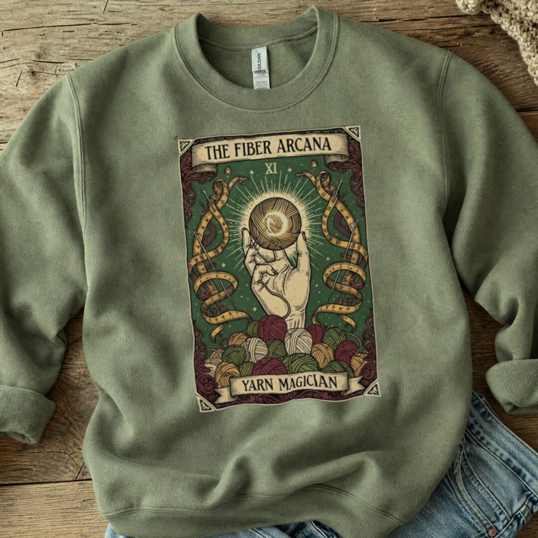 Fiber Arcana Sweatshirt Military Green t-shirt