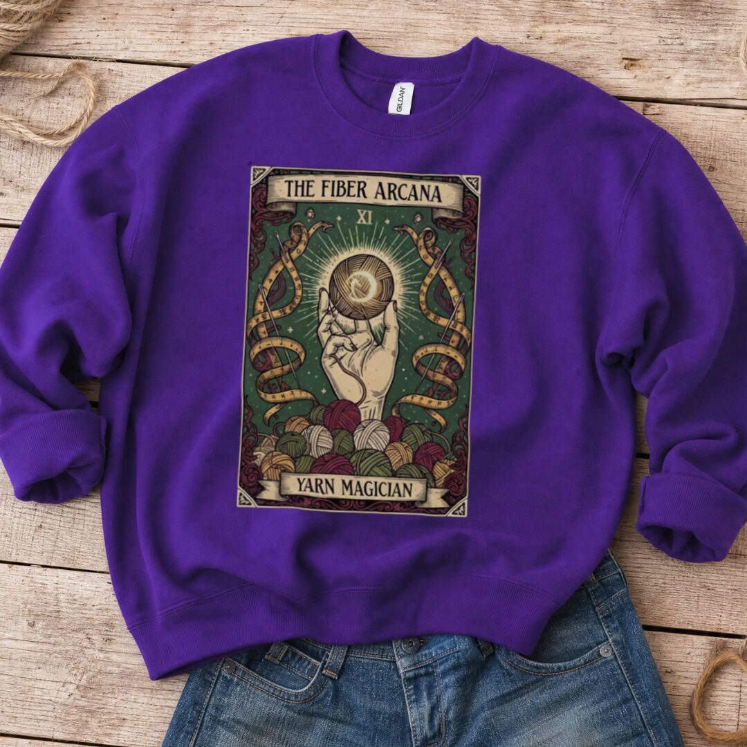 Fiber Arcana Sweatshirt Purple t-shirt