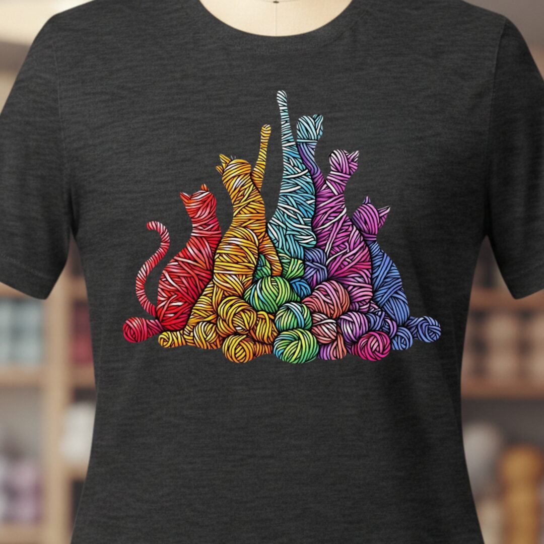 Fiber Felines T-Shirt Dark Grey t-shirt
