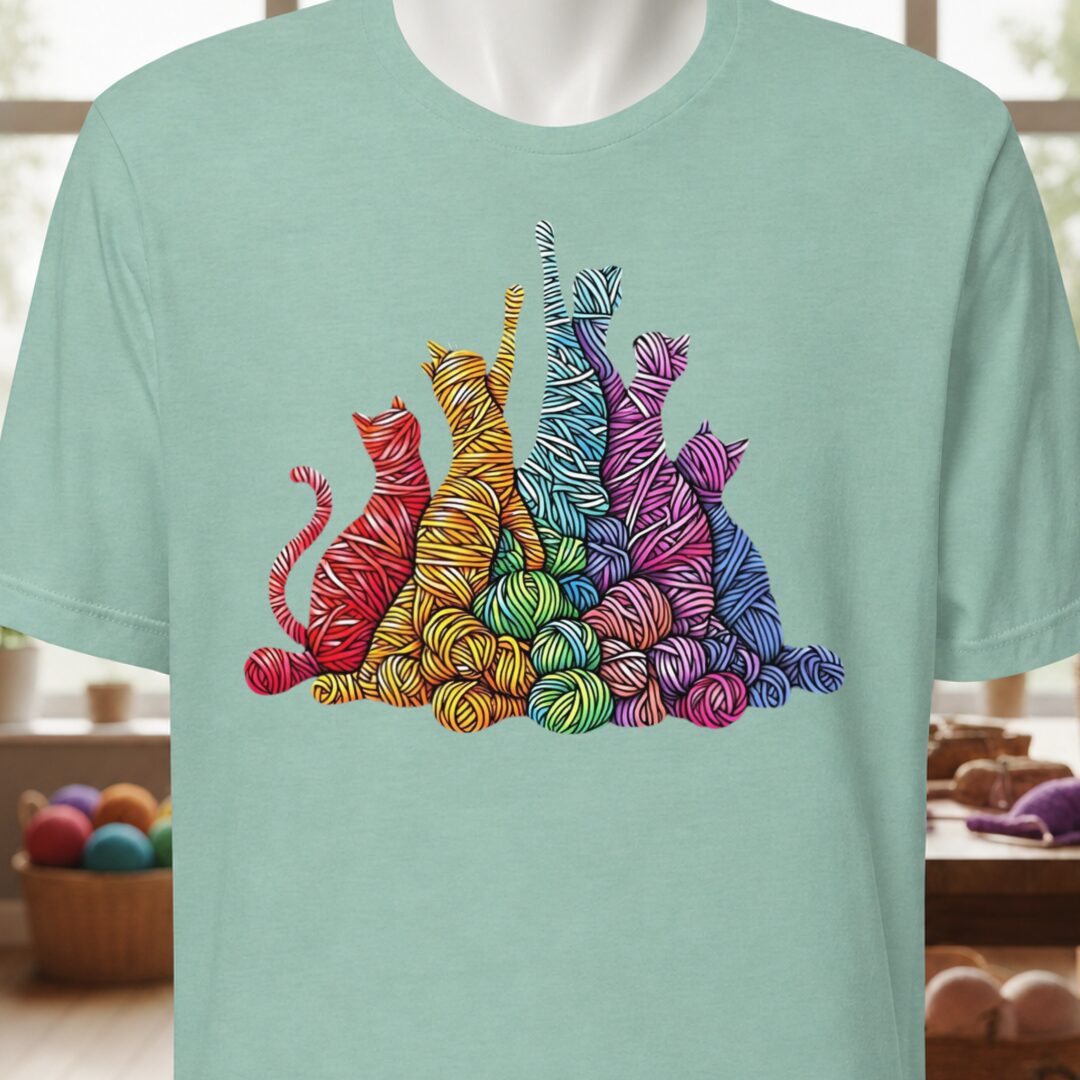 Fiber Felines T-Shirt Sea Breeze t-shirt