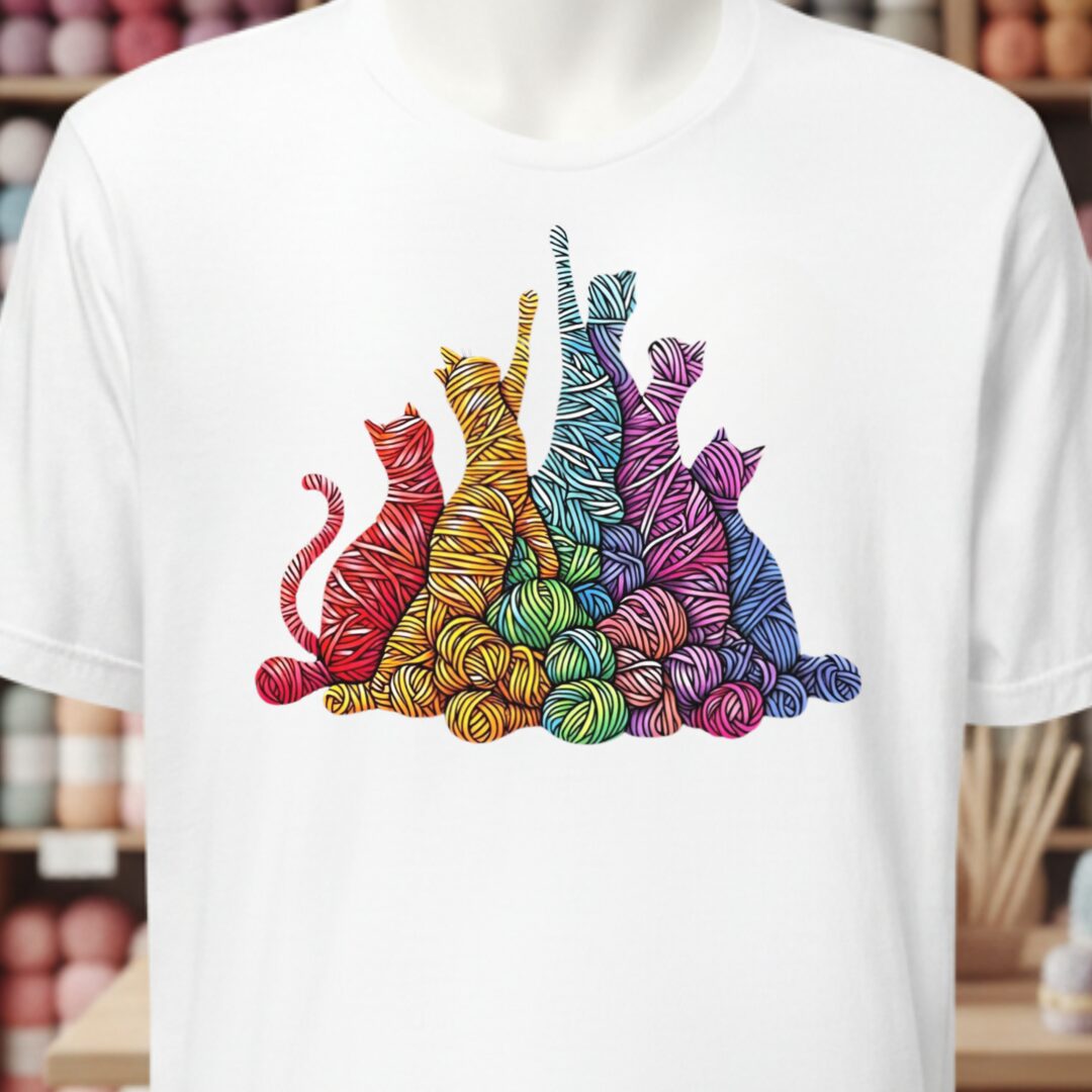 Fiber Felines T-Shirt White t-shirt